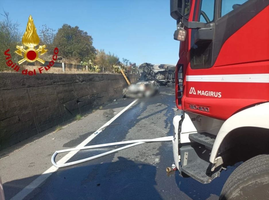 Foto Vigili del Fuoco, incidente 7 ottobre 2024 ctr Scalilli